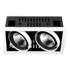 Встраиваемый светильник Ambrella Light T T812 BK/CH 2*12W 4200K