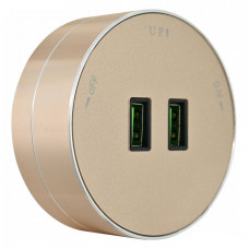 Розетка 2xUSB на треке Arte Milano Am-track-sockets 380011TS/USBx2 Gold