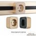 Розетка с заземлением на треке Arte Milano Am-track-sockets 380022TS/ES Gold