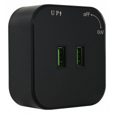 Розетка 2xUSB на треке Arte Milano Am-track-sockets 380022TS/USBx2 Black