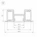 Профиль накладной тройной Arlight ARH-TRI-D-2000 ANOD 018829