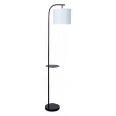 Торшер с подсветкой Arte Lamp Connor A4053PN-1BK