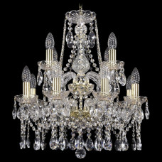 Подвесная люстра Bohemia Ivele Crystal 1413 1413/8+4/165/2d/G