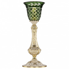 Настольная лампа декоративная Bohemia Ivele Crystal 7100 71100L/15 GW P2 Clear-Green/H-1J