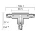 Соединитель T-образный для треков Deko-Light D Line 710032