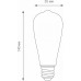 Лампа светодиодная Elektrostandard ST64 F E27 6Вт 3300K a048279