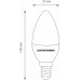 Лампа светодиодная Elektrostandard Свеча F E14 7Вт 4200K a049063