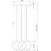 Подвесной светильник Eurosvet Layla 50257/3 LED черный