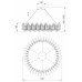 Подвесной светильник Bogate's Farfalla 90375/1