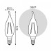 Лампа светодиодная Gauss Filament E14 13Вт 2700K 104801113