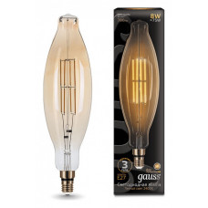 Лампа светодиодная Gauss LED Vintage Filament E27 6Вт 2400K 155802008