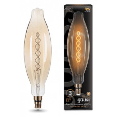 Лампа светодиодная Gauss LED Vintage Filament Flexible E27 8Вт 2400K 156802008