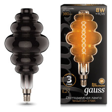 Лампа светодиодная Gauss LED Vintage Filament Flexible E27 8Вт 2700K 159802008