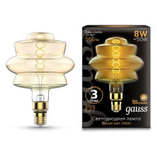 Лампа светодиодная Gauss LOFT Led Vintage Filament Flexible E27 8Вт 2400K 161802008