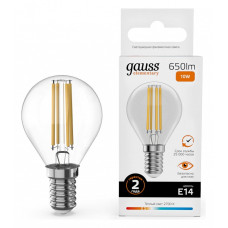 Лампа светодиодная Gauss Filament Elementary E14 10Вт 2700K 52110