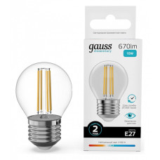 Лампа светодиодная Gauss Filament Elementary E27 10Вт 4100K 52220