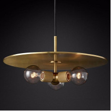 Подвесной светильник Imperiumloft Rh Utilitaire Disk Triple Pendant 40.2339