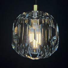 Подвесной светильник Imperiumloft Rh Boule De Cristal Single Rod Pendant Brass 40.1543