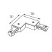 Соединитель угловой L-образный для треков Italline WSO WSO 74 white