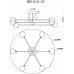 Люстра на штанге MyFar Stacy MR1010-6C