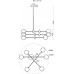 Люстра на штанге MyFar Rita MR1110-6C