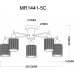 Потолочная люстра MyFar Solo MR1441-5C