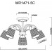 Люстра на штанге MyFar Luiza MR1471-5C