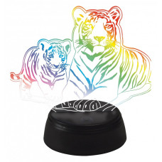 Зверь декоративный Uniel ULI-M508 RGB/3AA TIGER FAMILY/BLACK UL-00008403