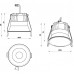 Встраиваемый светильник iLedex Mars 212-12W-D95-4000K-24DG-BK