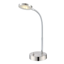 Настольная лампа Globo 24122, матовый никель, LED, 1x3W