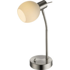 Настольная лампа Globo 54351-1TRGB, матовый никель, E14 LED, 1x3,5W
