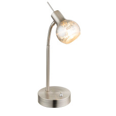 Настольная лампа GLOBO 54840-1T, никель, E14, 1x25W