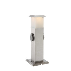 Светильник уличный с розеткой Globo 37003-2, серый, E14, 1x40W