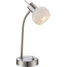 Настольная лампа Globo 54341-1T, матовый никель, E14, 1x4W