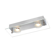 Светильник настенно-потолочный Globo 49200-2, серебро, LED, 2x5W