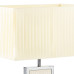 870936 (PD3088-WH) Настольная лампа FARAONE 1х60W E27 КОЖА/БЕЖЕВЫЙ/ХРОМ (в комплекте)