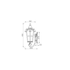Настенный светильник (бра) Outdoor O413WL-01BZ1