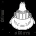 Встраиваемый светильник Technical DL041-01B